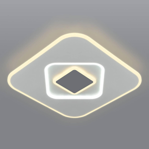 Потолочный светодиодный светильник Eurosvet Just 90218/1 белый/ серый