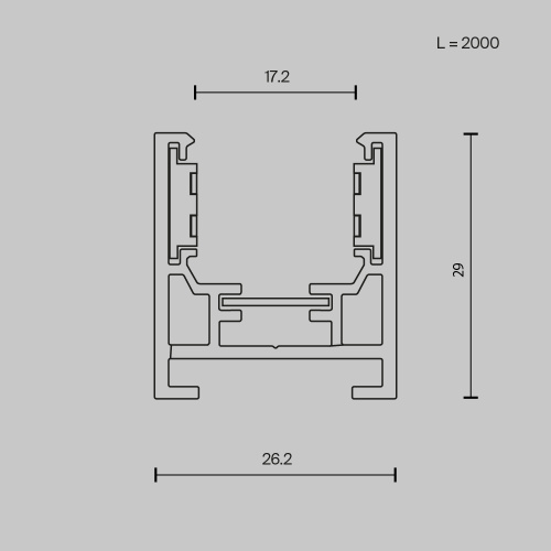 Шинопровод накладной Technical TRXM034-412W Шинопровод накладной Technical TRXM034-412W