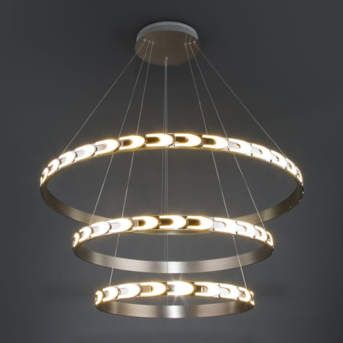 Светодиодный светильник Eurosvet с пультом управления 90163/3 сатин-никель Светодиодный светильник Eurosvet с пультом управления 90163/3 сатин-никель