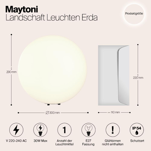 Уличный светильник Maytoni Erda O594FL-01W