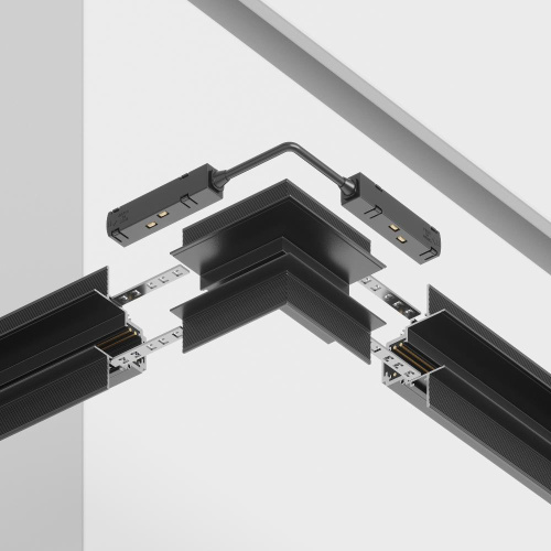 Угловой коннектор внешний для магнитного шинопровода Maytoni Accessories for tracks TRA004OCL-22B
