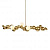 Люстра 9518P gold/smoky