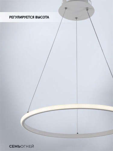Подвесной светодиодный светильник Seven Fires Lisel WD6021/1P-WT