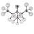Потолочная люстра Ideal Lux Nodi Crystal PL15 093512