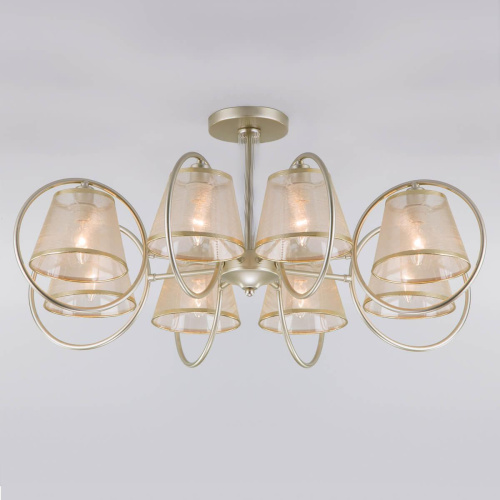 Потолочная люстра Eurosvet 60093/8 перламутровое золото