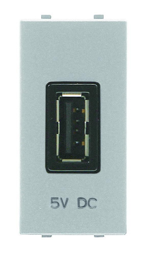 Розетка USB ABB Zenit серебро 2CLA218500N1301 Розетка USB ABB Zenit серебро 2CLA218500N1301