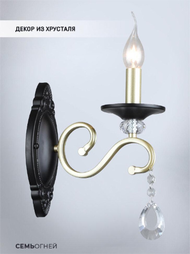Бра Seven Fires Elek WD3596/1W-GD-BK-CL