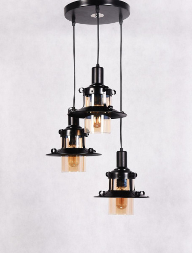 Подвесная люстра Lumina Deco Capri LDP 11328 B-3 BK Подвесная люстра Lumina Deco Capri LDP 11328 B-3 BK