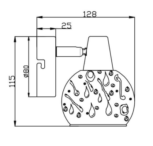 Спот Rivoli Gocce 7007-701