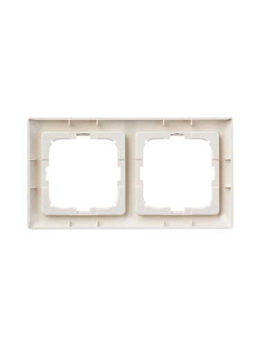 Рамка 2-постовая ABB Basic55 слоновая кость 2CKA001725A1485 Рамка 2-постовая ABB Basic55 слоновая кость 2CKA001725A1485