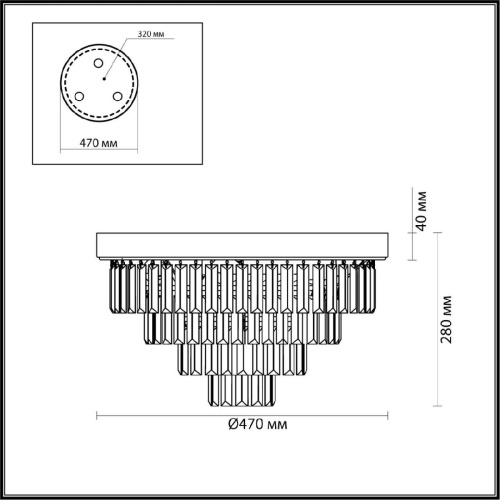 Потолочная люстра Lumion Classi Zaha 5257/6C