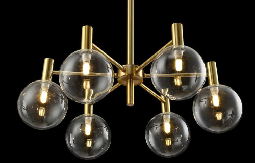 Подвесная люстра Crystal Lux Andres SP6 Bronze/Transparente Подвесная люстра Crystal Lux Andres SP6 Bronze/Transparente