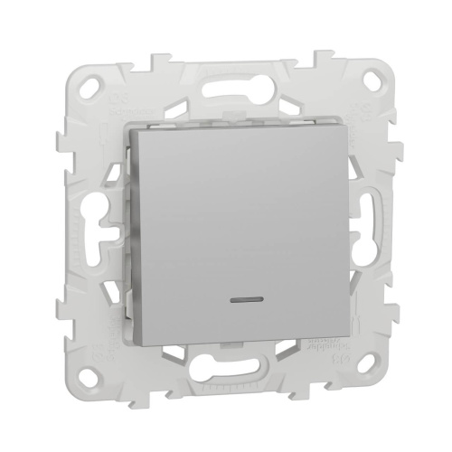 Переключатель одноклавишный с подсветкой Schneider Electric Unica New NU520330N