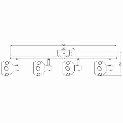 Спот Rivoli Nioba 7030-704 Б0047106