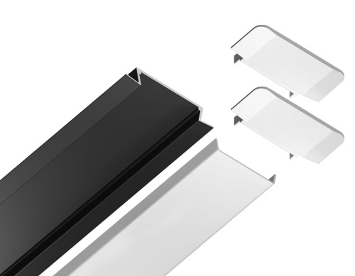 Встраиваемый профиль с рассеивателем Ambrella Illumination GP1100BK