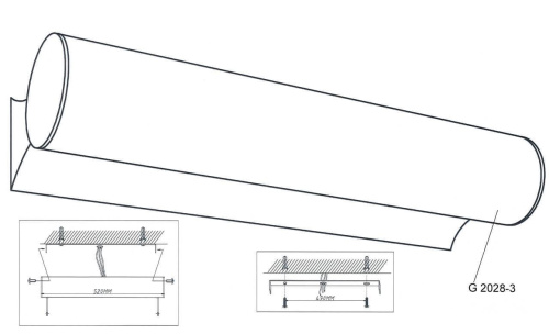 Подсветка для зеркал Odeon Light Walli Tube 2028/3W