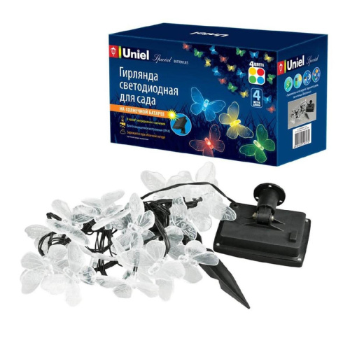 Гирлянда на солнечных батареях Uniel Бабочки USL-S-129/PT4000 Butterflies UL-00006557 Гирлянда на солнечных батареях Uniel Бабочки USL-S-129/PT4000 Butterflies UL-00006557