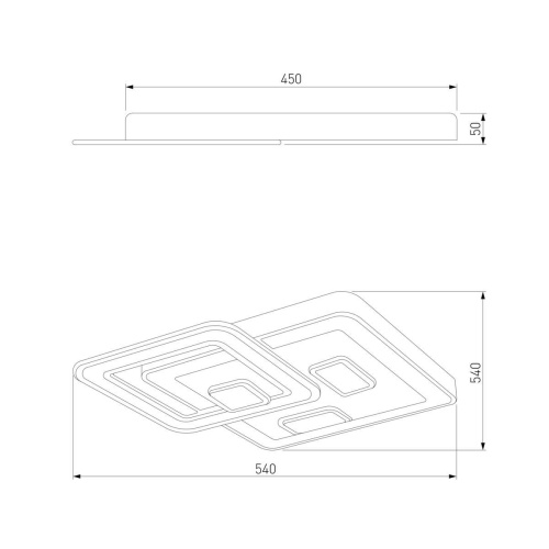 Потолочный светодиодный светильник Eurosvet 90156/1 белый