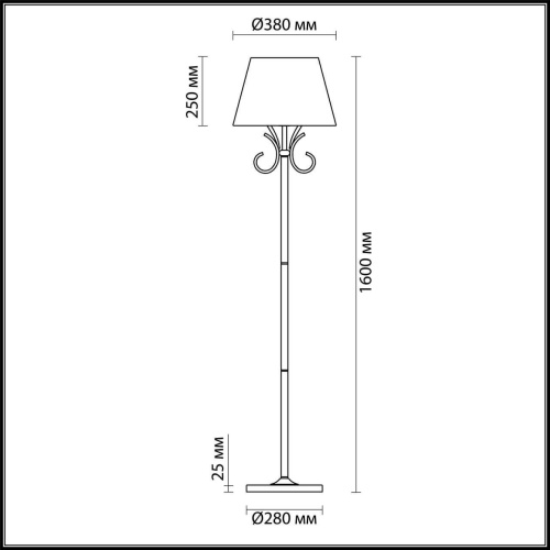 Торшер Lumion Mildred 4437/1F