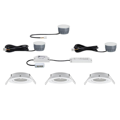 Встраиваемый светодиодный светильник Paulmann Premium SmartCoin BLE Tunable 93940 Встраиваемый светодиодный светильник Paulmann Premium SmartCoin BLE Tunable 93940