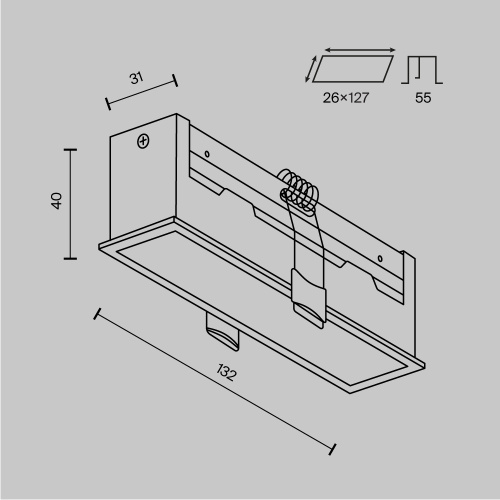 Встраиваемый светильник Technical DL066-12W3-6K-W