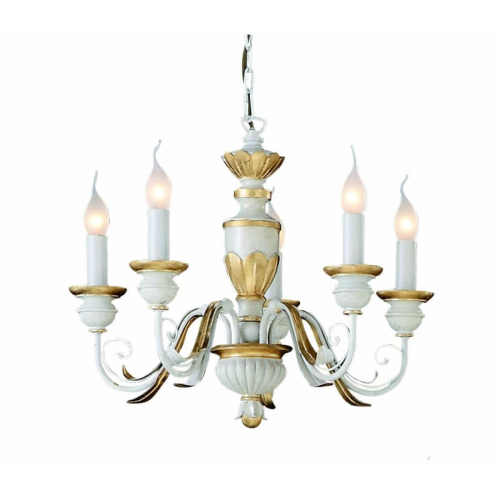 Подвесная люстра Ideal Lux Firenze Sp5 Bianco Antico 012865 Подвесная люстра Ideal Lux Firenze Sp5 Bianco Antico 012865
