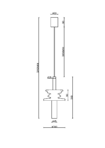 Подвесной светильник Maytoni MOD255PL-01B2