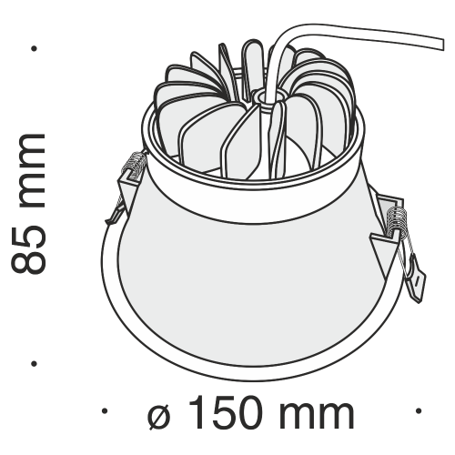 Встраиваемый светодиодный светильник Maytoni Stella DL039-L15W4K