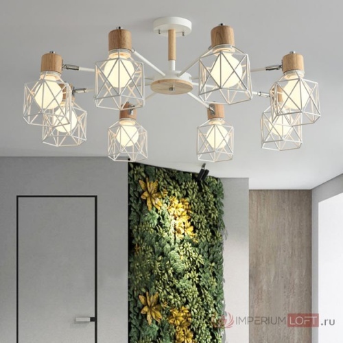 Потолочная Люстра Corf B3 White 6 Lamps By Imperiumloft