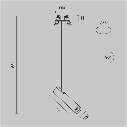 Подвесной светильник Technical P141RS-L125-6W3K-B Подвесной светильник Technical P141RS-L125-6W3K-B