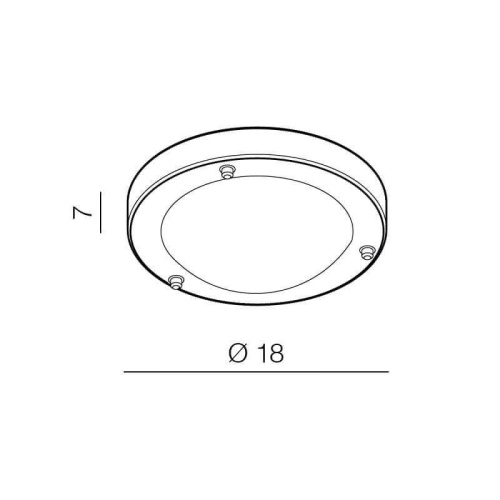 Накладной светильник Azzardo Umbra 18 AZ1596 Накладной светильник Azzardo Umbra 18 AZ1596