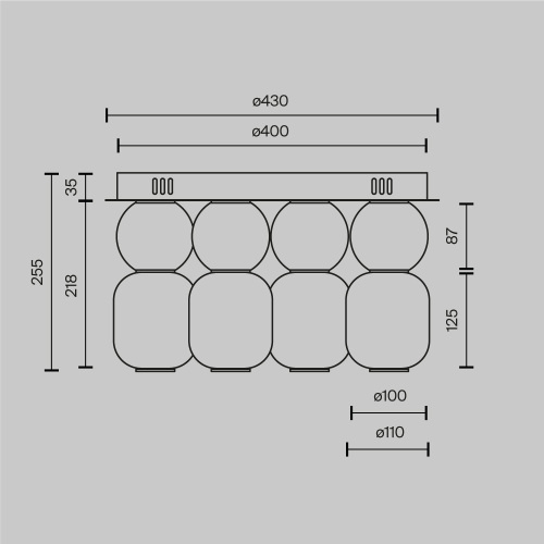 Потолочный светильник Maytoni MOD273CL-L60CH3K Потолочный светильник Maytoni MOD273CL-L60CH3K