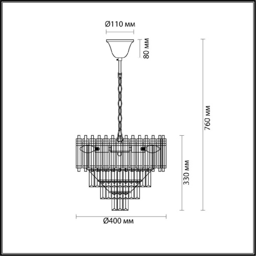 Подвесная люстра Lumion Classi Valentina 5228/6 Подвесная люстра Lumion Classi Valentina 5228/6