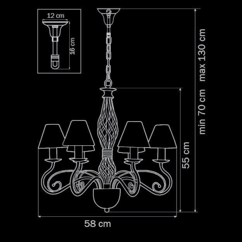 Подвесная люстра Lightstar Esedra 782060 Подвесная люстра Lightstar Esedra 782060