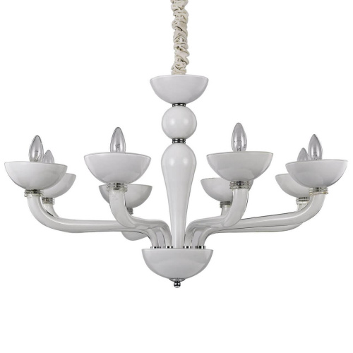 Подвесная люстра Ideal Lux Casanova SP8 Bianco 094045 Подвесная люстра Ideal Lux Casanova SP8 Bianco 094045