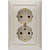 Розетка 2x2К+З Legrand Valena 16A 250V с/з винтовой зажим слоновая кость 774370