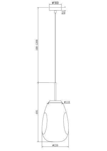 Подвесной светильник Maytoni Mabell P013PL-01G Подвесной светильник Maytoni Mabell P013PL-01G