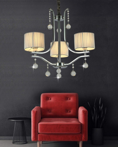 Подвесная люстра Lumina Deco Fontenea LDP 8443-3 CHR Подвесная люстра Lumina Deco Fontenea LDP 8443-3 CHR