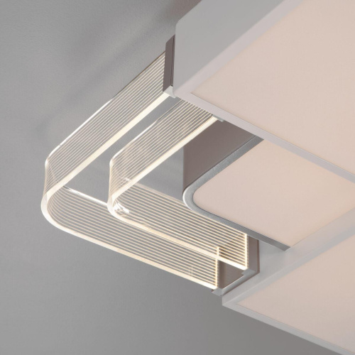 Потолочный светодиодный светильник Eurosvet Target 90182/1 белый/серебро