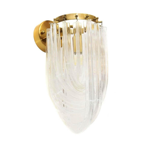 Настенный светильник Lumina Deco Weddini LDW 6001-3 GD+CL Настенный светильник Lumina Deco Weddini LDW 6001-3 GD+CL