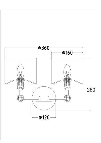 Бра Maytoni Alloro MOD088WL-02BS