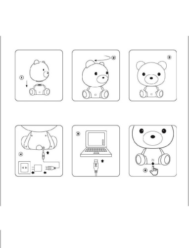 Настольная лампа Lucide Dodo Bear 71590/03/31