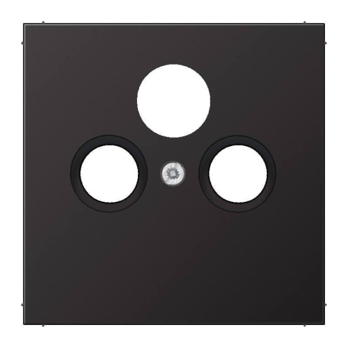 Накладка TV-SAT-FM розетки Jung LS 990 dark AL2990SATD