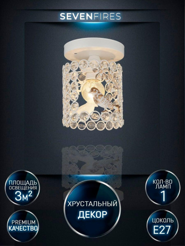 Потолочный светильник Seven Fires Denes WD3568/1C-WG-CL