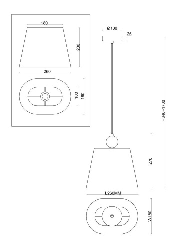 Подвесной светильник Freya Soho FR2028PL-01N
