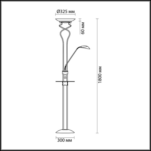 Торшер Odeon Light Axton 2487/F