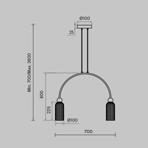 Подвесной светильник Maytoni MOD302PL-02W Подвесной светильник Maytoni MOD302PL-02W