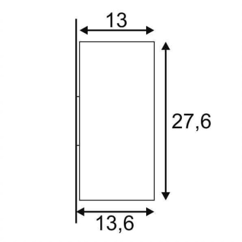 Уличный настенный светильник SLV Big Theo Up-Down Out 229575