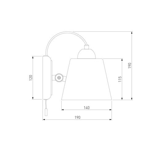 Бра Eurosvet 70083/1 золото