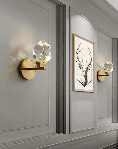 Настенный светильник 9701W/1 brass